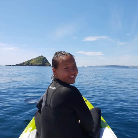 Paddleboarder on Salcombe Estuary